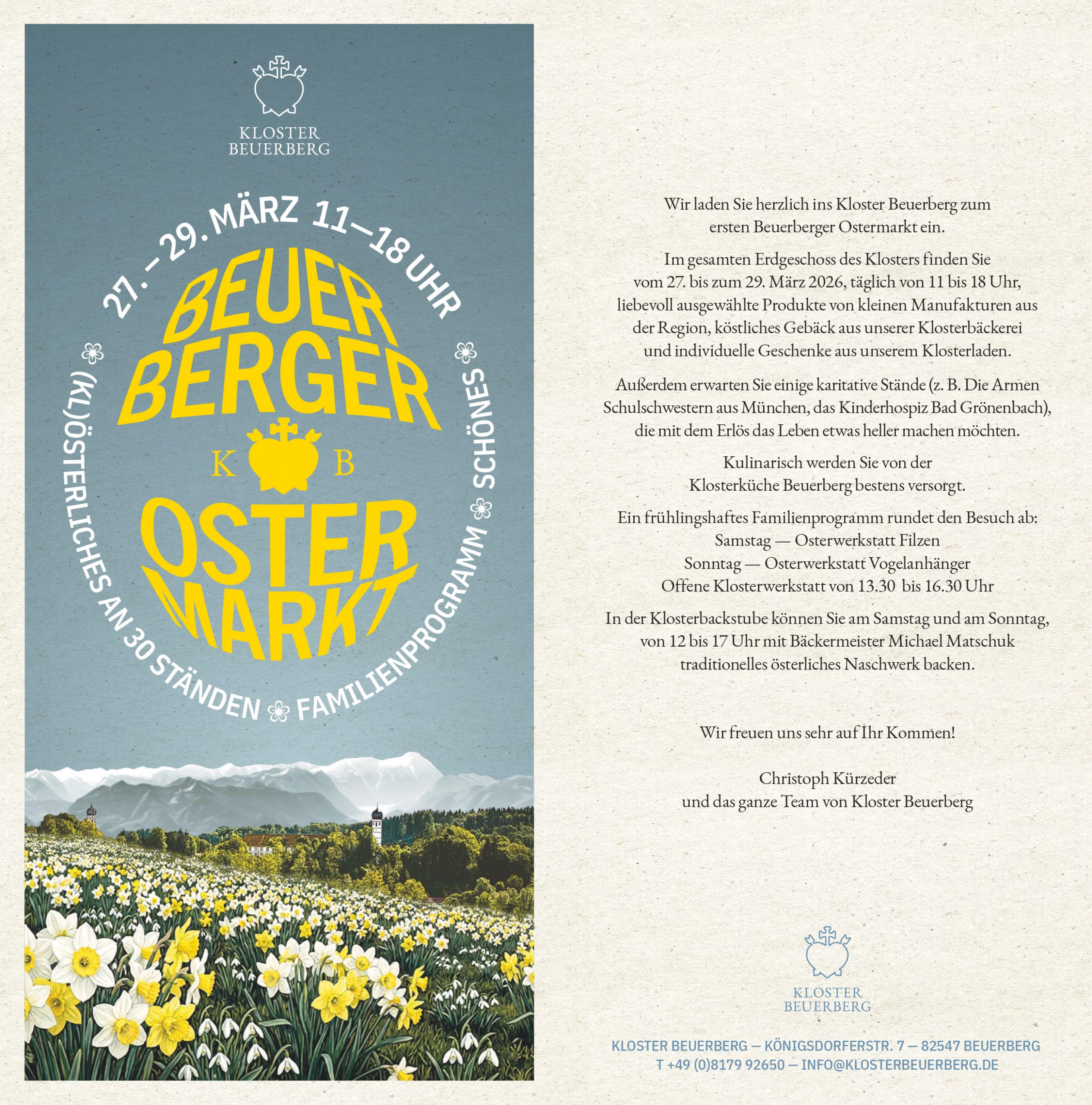 Beuerberger Ostermarkt 27. bis 29. März