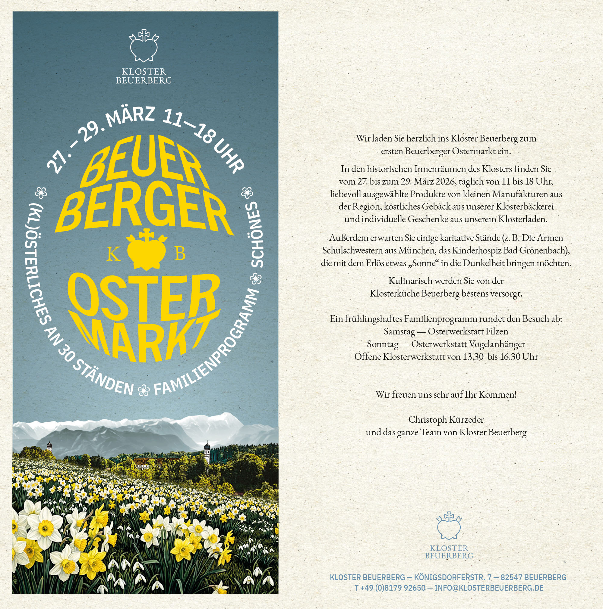 Beuerberger Ostermarkt 27. bis 29. März